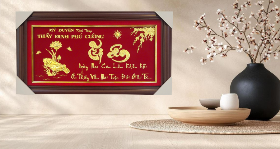 Tranh Tri Ân Mạ Vàng